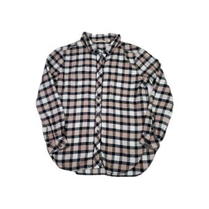 Athleta Womens Plaid Button-Down Blouse Size M/P